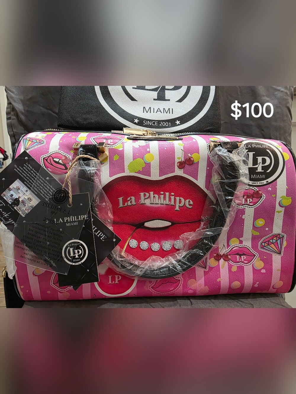 La Philipe Juicy Lips Duffle Bag